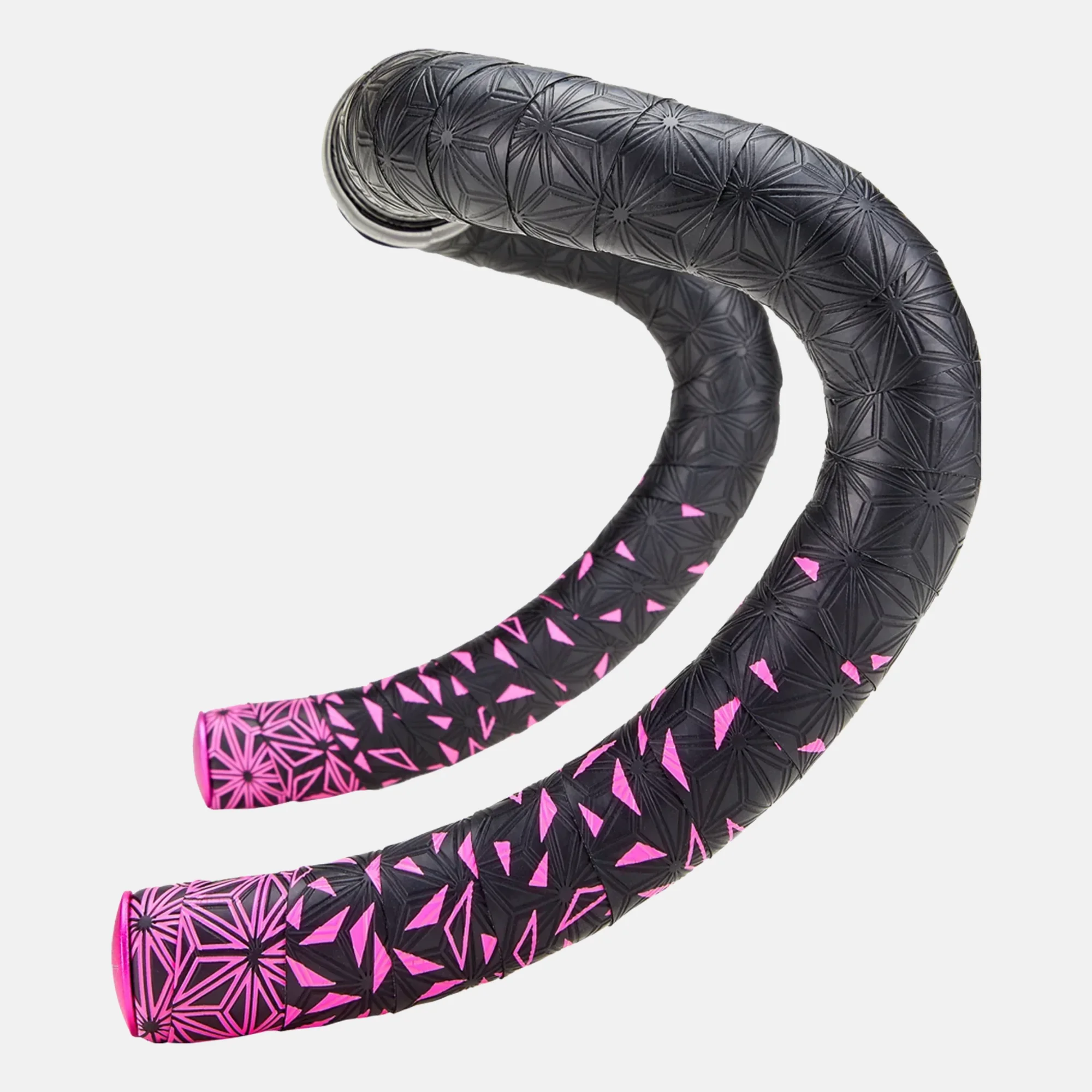 Обмотка на руль SUPER STICKY KUSH TAPE STAR FADE NEON PNK/NEON PINK PLUGS, фото 1