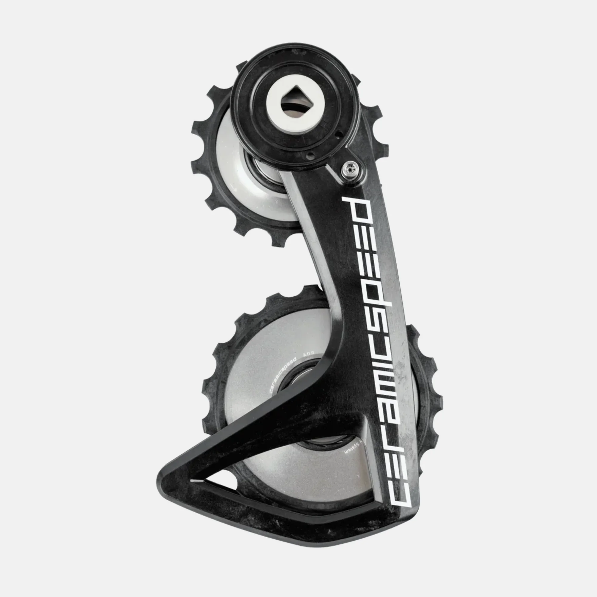 Лапка переключателя OSPW RS ALPHA for Shimano 9250/8150 Silver TEAM logo, фото 1