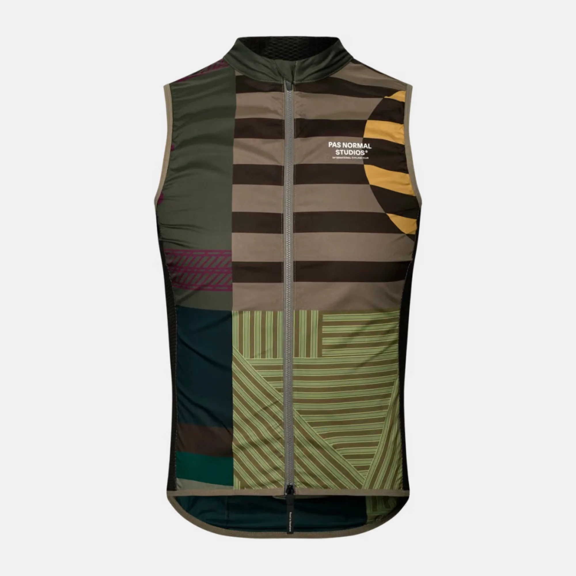 Жилет Pas Normal Studios Mechanism Stow Away Gilet AOP International Earth