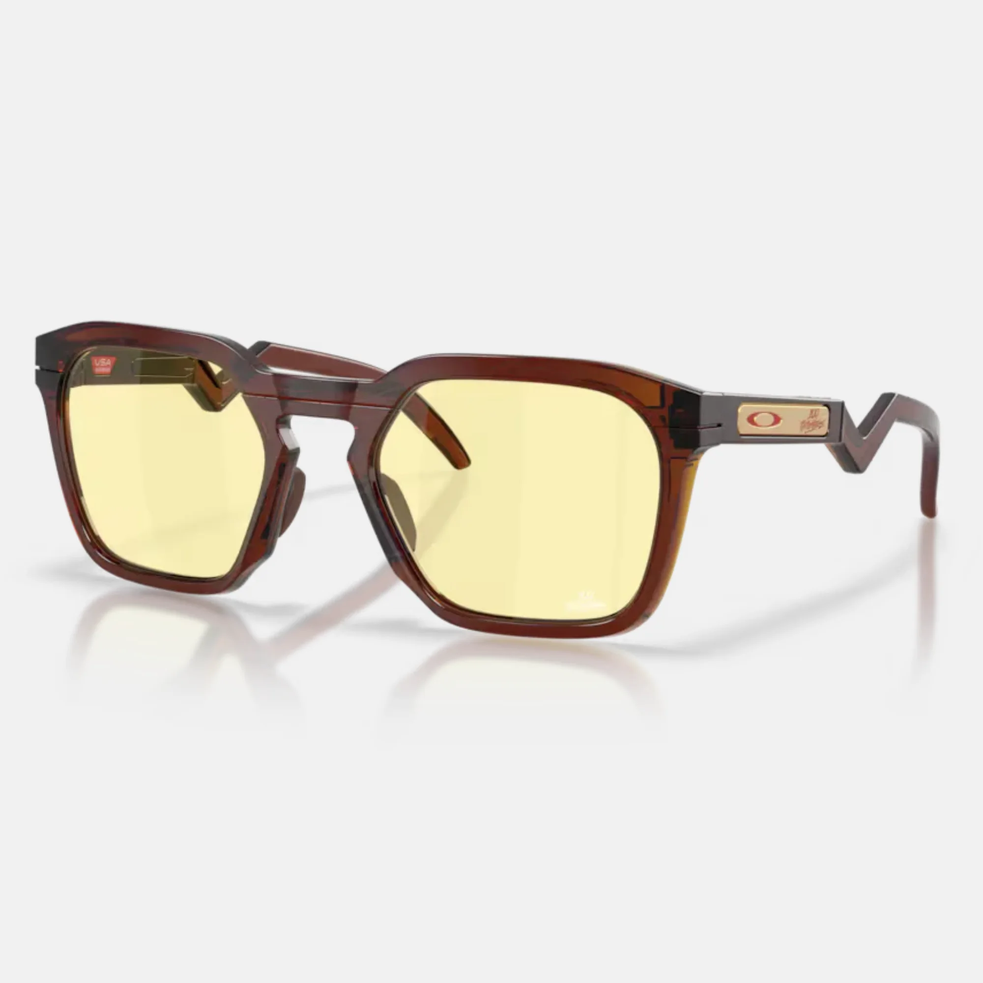 Очки Oakley INJECTED UNISEX SUNGLASS - PT HSTN Sq 100T Dark Amber w/ Prizm Gaming, фото 1